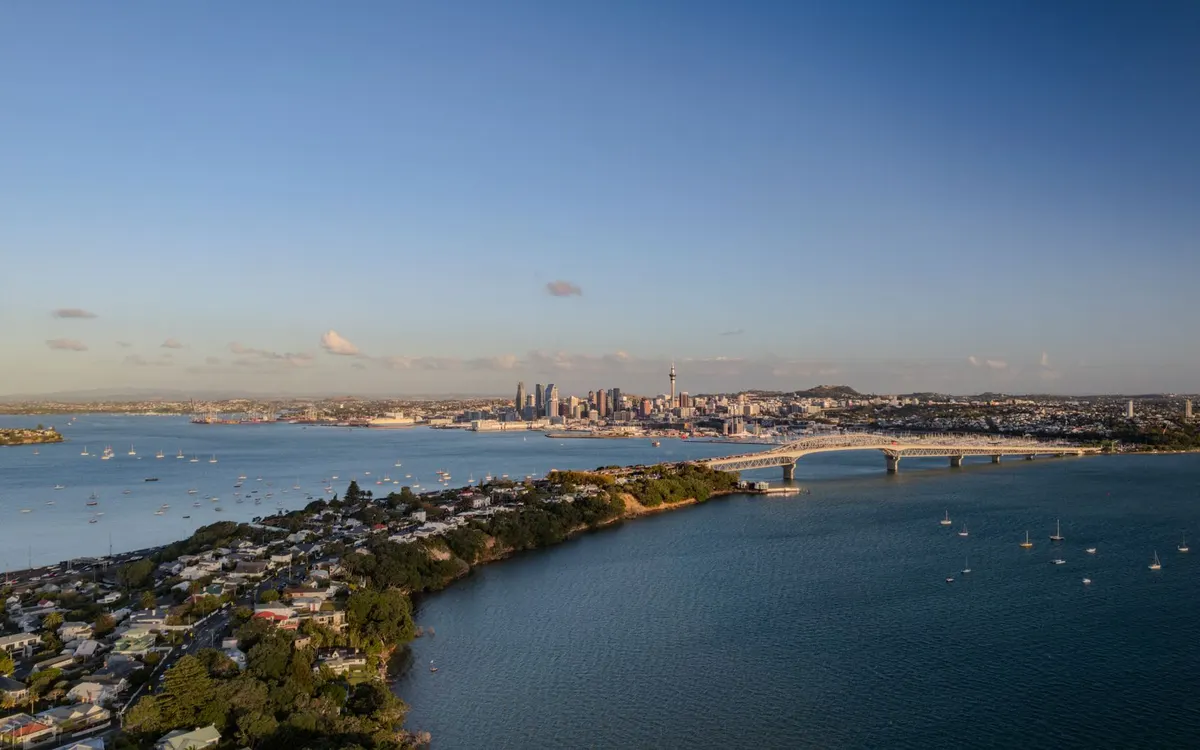 Auckland harbour, New Zealand.