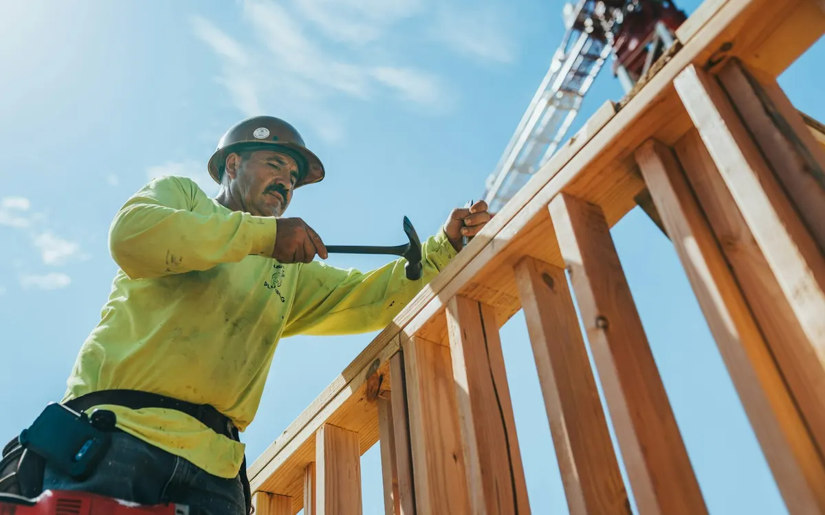 A skilled worker on a worksite.