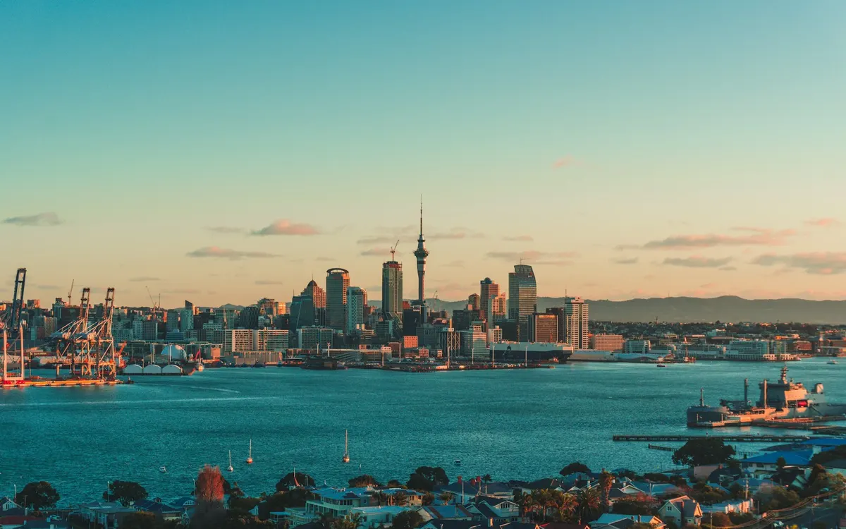 Auckland city skyline, New Zealand.