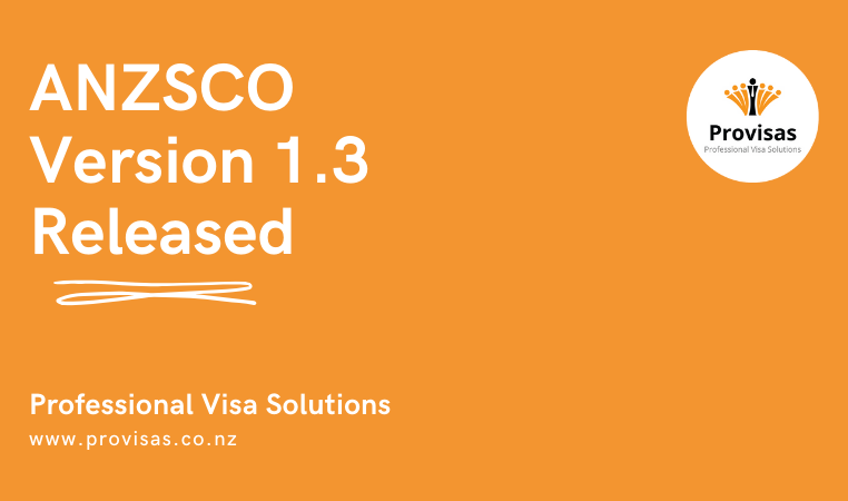 ANZSCO Version 1.3 Released