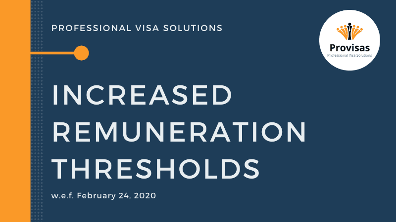 Increased Remuneration Thresholds for NZ Skilled Migrant and Essential Skills Visas