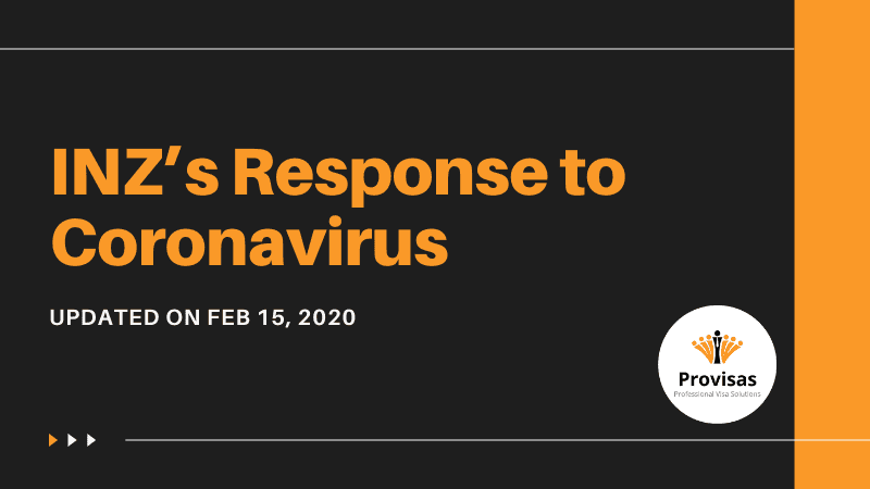 INZ's Response to Coronavirus - Updated on Feb 15, 2020