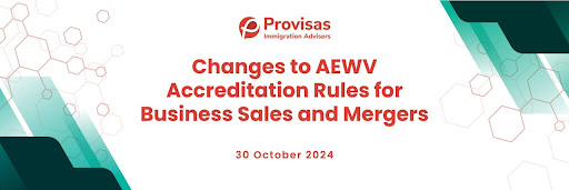 Changes to AEWV Accreditation Rules for Business Sales and Mergers